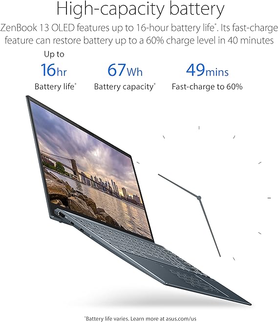 Zenbook 13: Sleek and powerful laptop with a compact design. Ideal for productivity and on-the-go use.